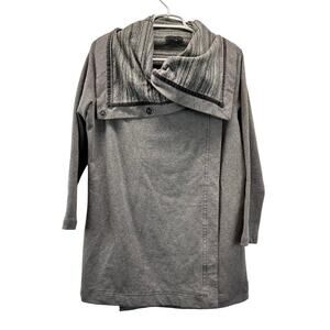 lululemon athletica Gray Sweatshirt with Striped Collar